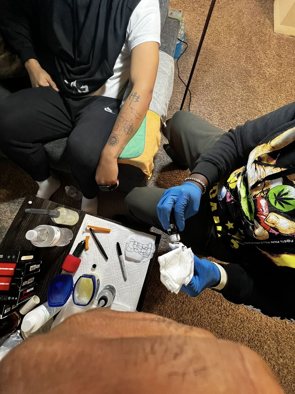 Tattoo station setup